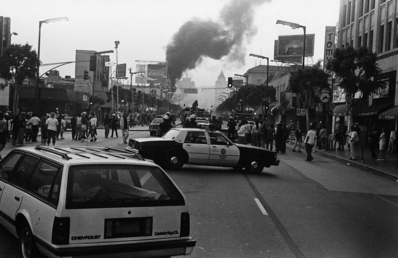 Fires during the 1992 Los Angeles rebellion.