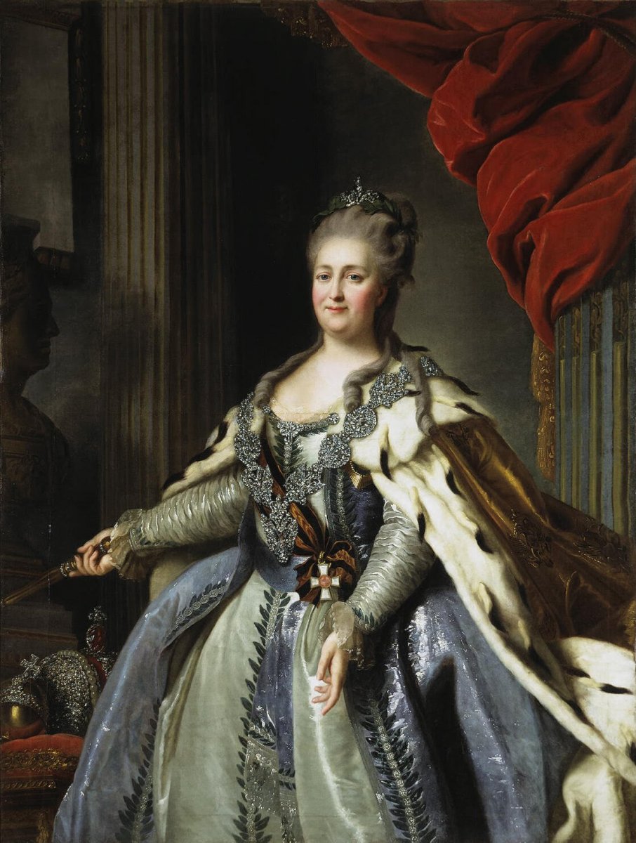 Russian Empress Catherine the Great by Fyodor Roktov.