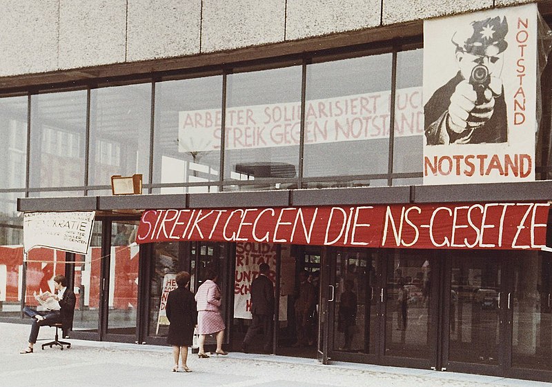 Student protesters at the Berlin Institute of Technology in May 1968.