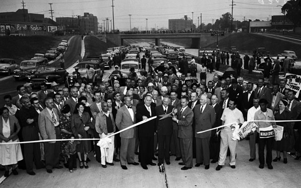 A portion of the Hollywood Freeway opened in 1951 with much fanfare.