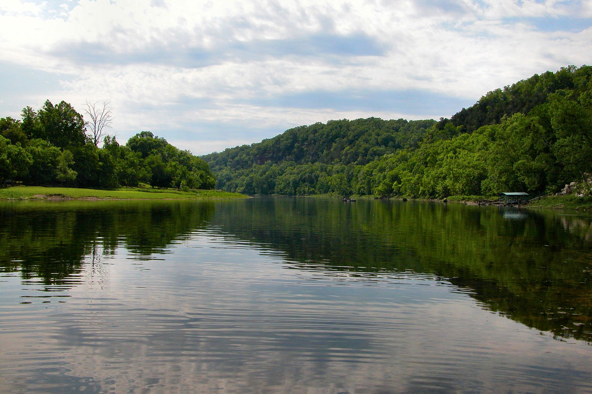 The intended site of the Whitewater Development Corporation along the Whitewater River in Arkansas.