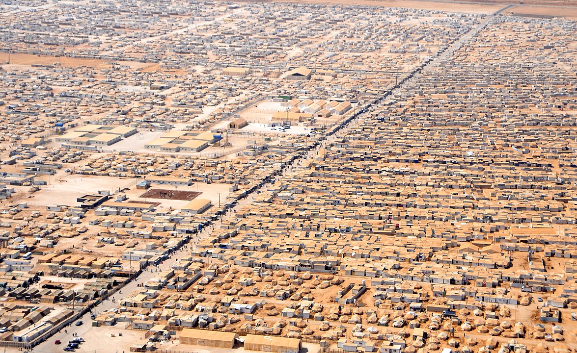 The Zaatari refugee camp for Syrian refugees in Jordan, 2013