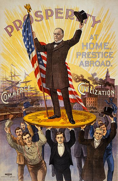 Campaign poster for William McKinley.