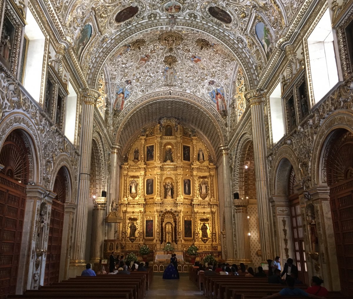 The interior of Santo Domingo de Guzmán.