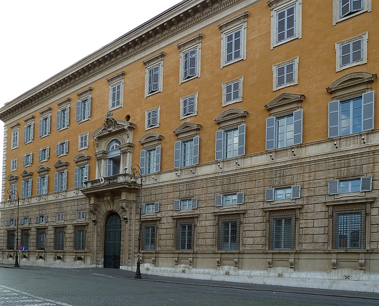 The Palace of the Holy Office where the Congregation for the Doctrine of the Faith is housed in Vatican City