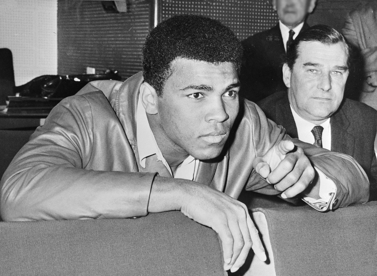 Muhammad Ali in 1966, the year he refused induction into the United States draft.
