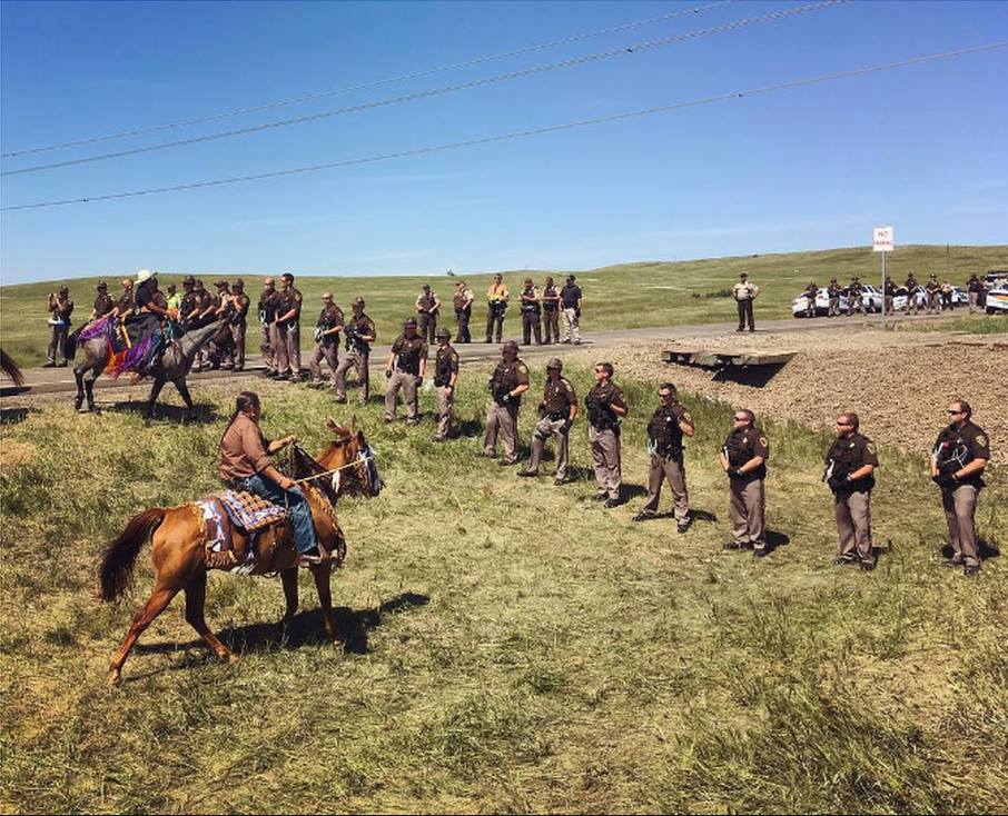 Protesters and police faced off in Standing Rock.