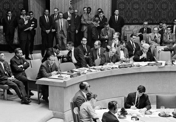 Meeting of the United Nations Security Council on June 7, 1967.