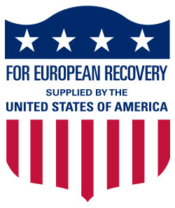 Marshall Plan aid package label.