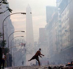 Riots in December 2001.