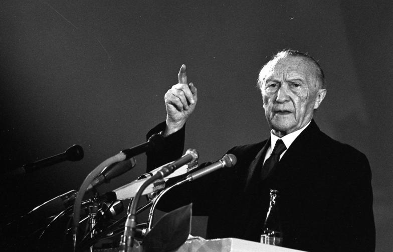 Federal Chancellor Konrad Adenauer in 1965.