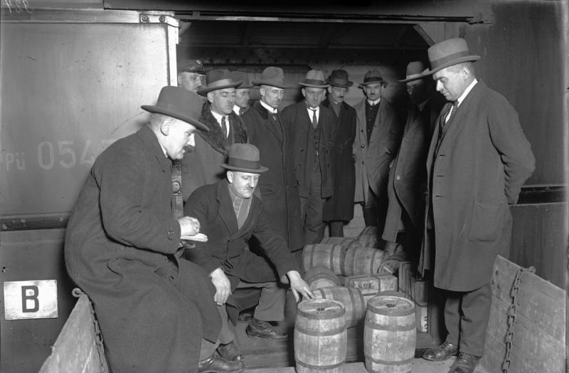 American gold arrived by the barrel load in 1924.