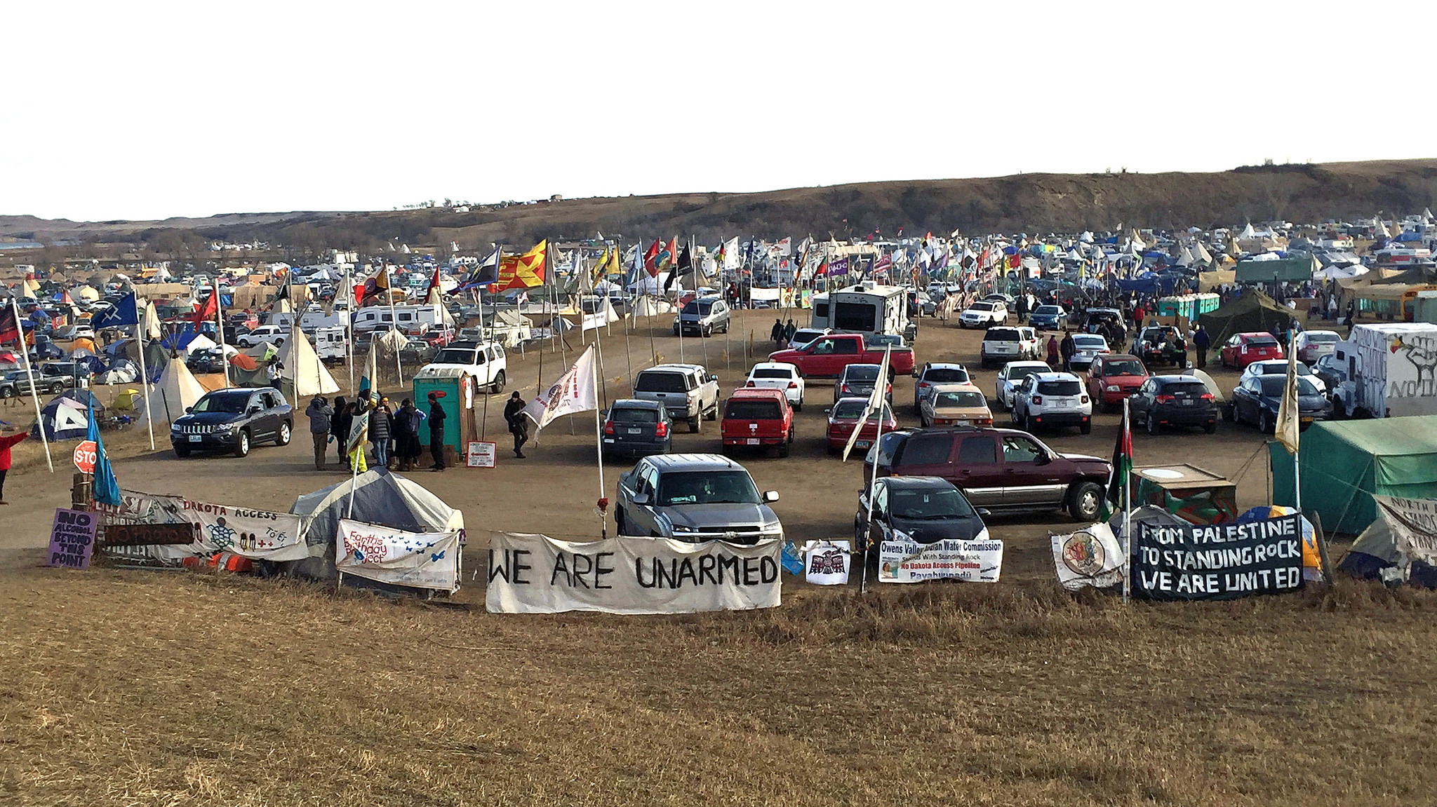 Oceti Sakowin Camp, or All Nations Camp, in Standing Rock.
