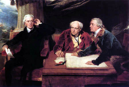 Francis Baring with brother John Baring and son-in-law Charles Wall.