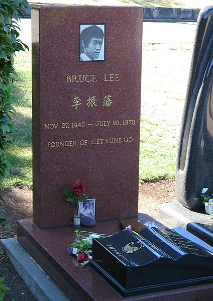 Bruce Lee's grave in Seattle.