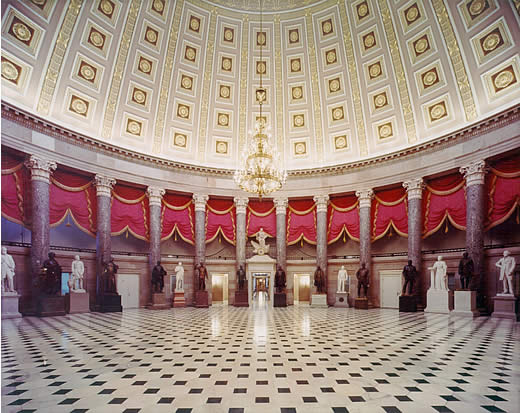 The National Statuary Hall Collection in the U.S. Capitol building contains eight Confederate figures.