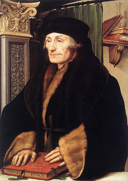 Desiderius Erasmus of Rotterdam, a 16th-century Dutch scholar and theologian.