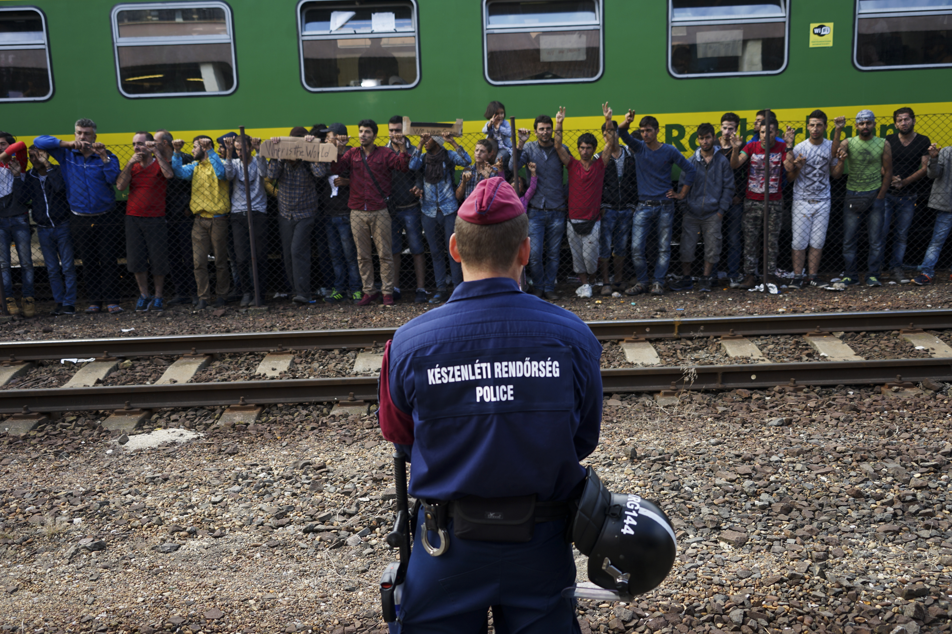 Many Syrian refugees went on a hunger strike in protest in 2015.