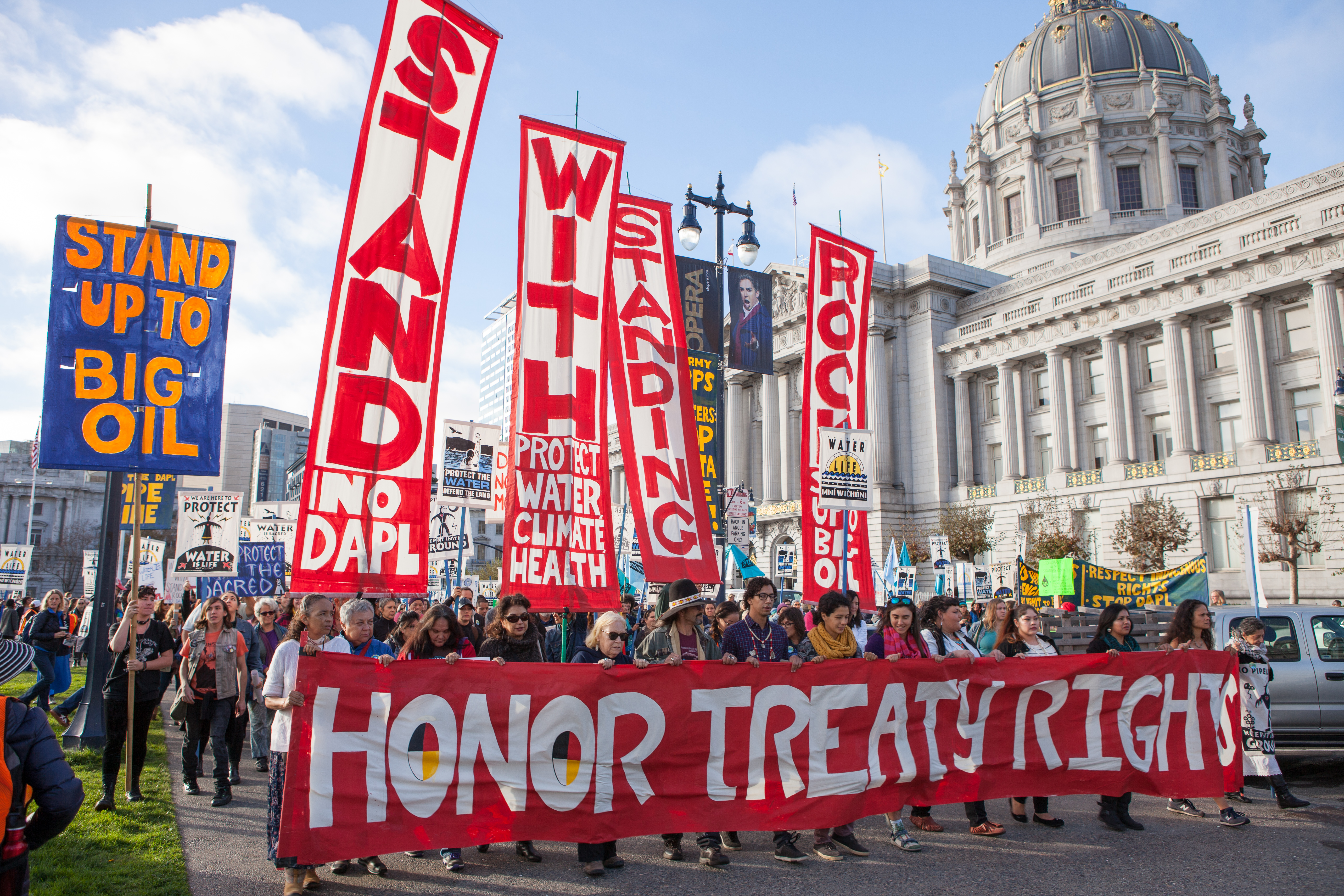 A November 2016 march in San Francisco in solidarity with Standing Rock protesters.