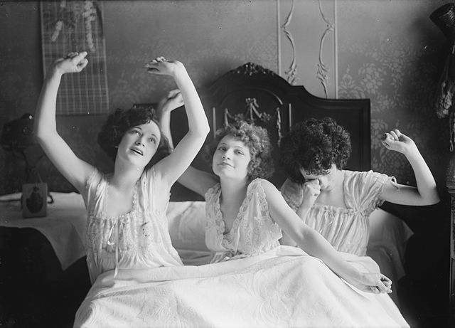 Nightgowns are another form of lingerie which shifted from the alluring to the simple and comfortable.