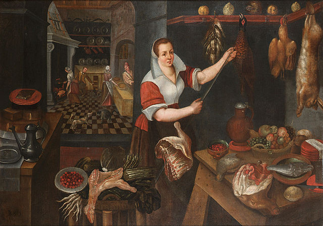 This painting by Jean-Baptiste de Saive (1562) portrays the environment of the kitchen as a place of making.