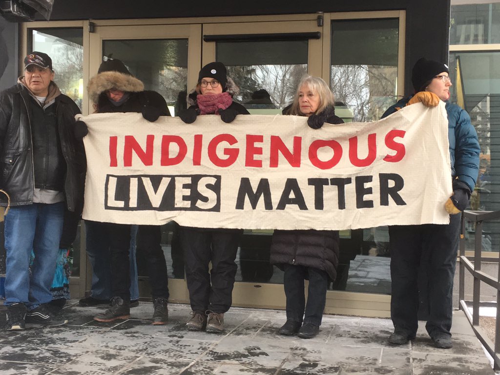 A 2018 rally in Saskatchewan calling for justice for Colten Boushie