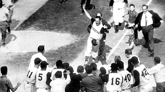 The Pittsburgh Pirates win the 1960 World Series.