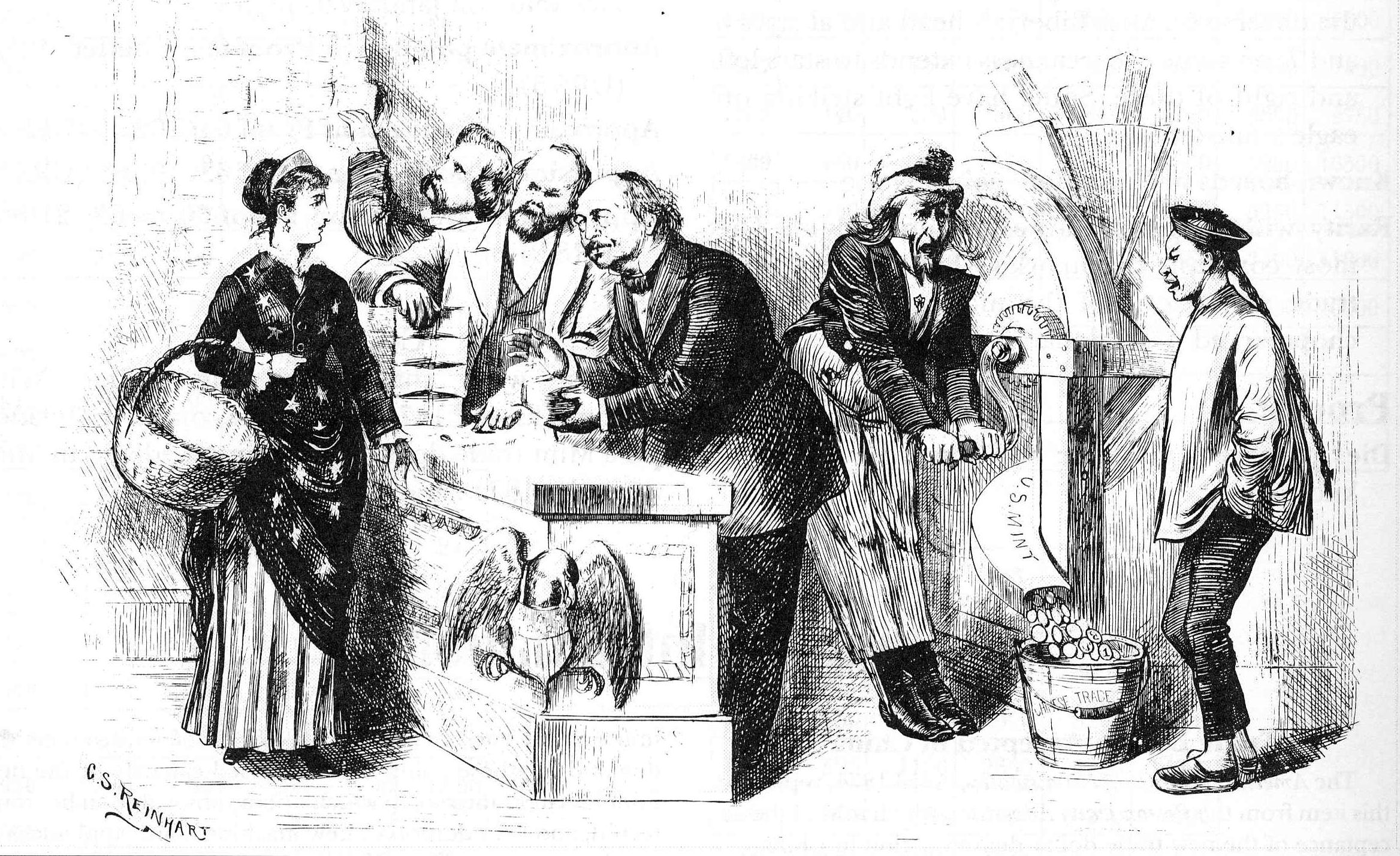 A political cartoon from Harper’s Weekly.