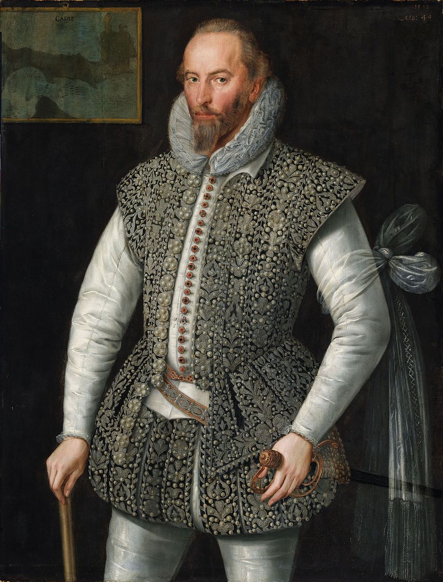 Portrait of Sir Walter Raleigh.