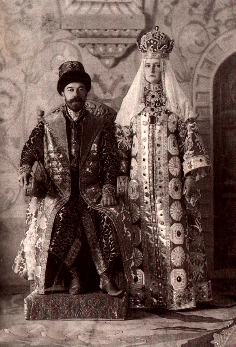 Emperor Nicholas II and Empress Alexandra.
