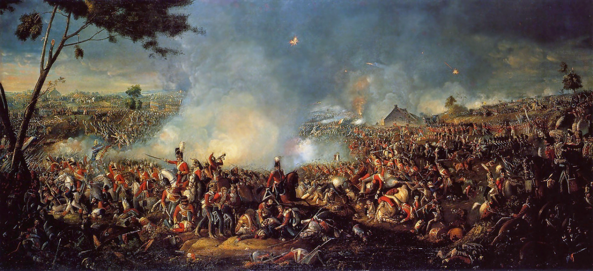 The Battle of Waterloo, 1815.