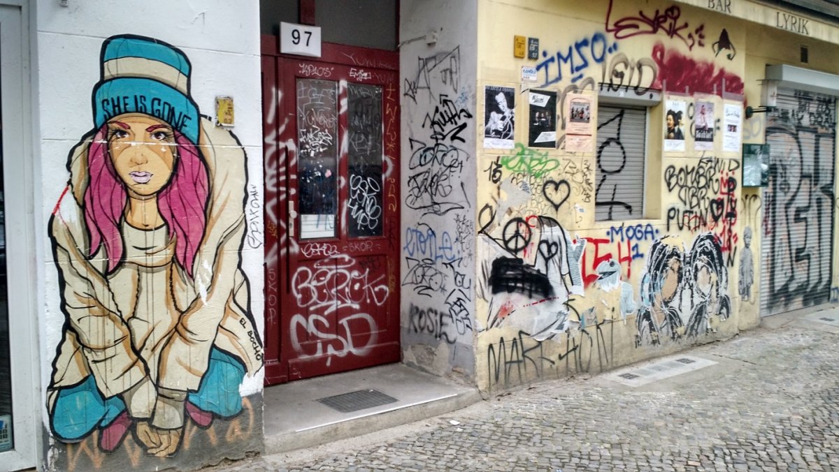 Typical street art in Berlin.
