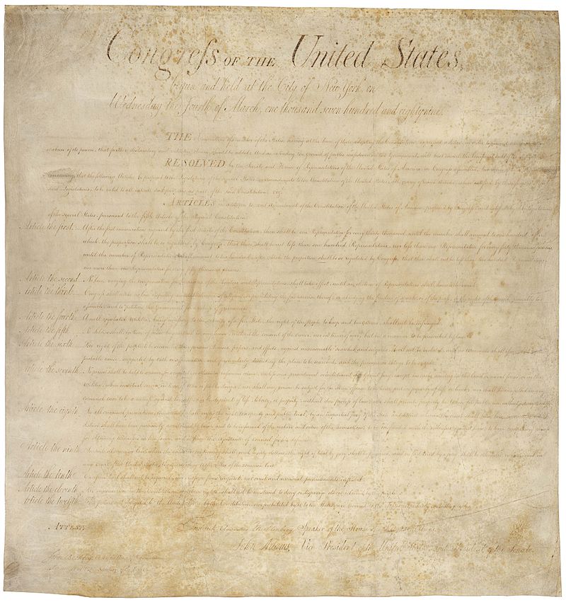 The U.S. Bill of Rights