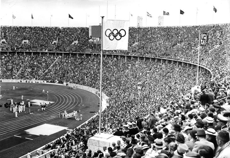 The Olympic Stadium at the 1936 Berlin Games.