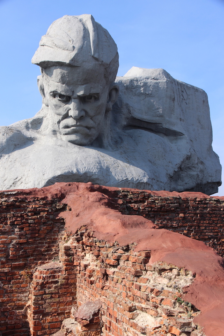 'Courage' is the central monument of the Brest Fortress Memorial Complex in present-day Belarus.
