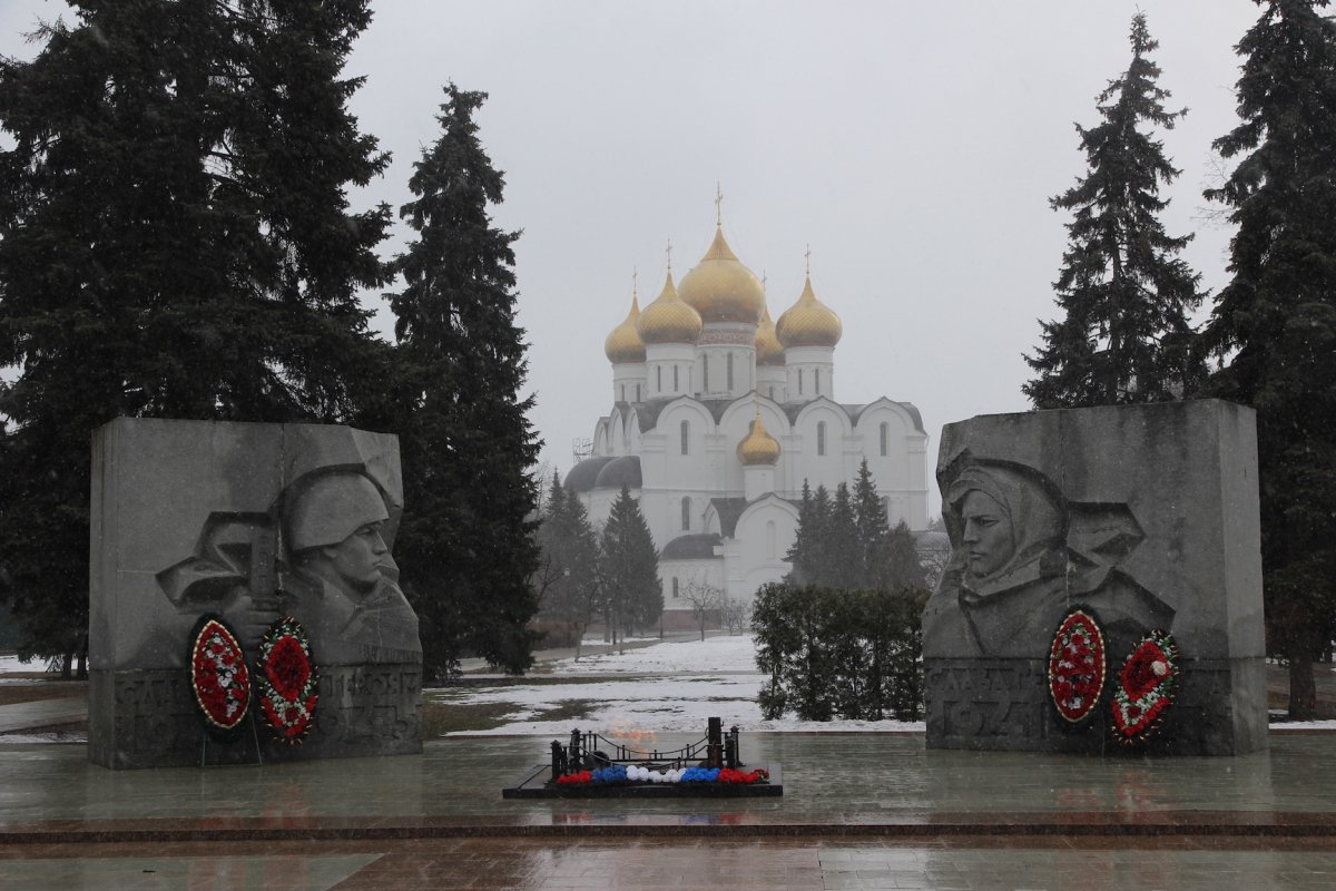 A memorial dedicated to the heroes of the Great Patriotic War.