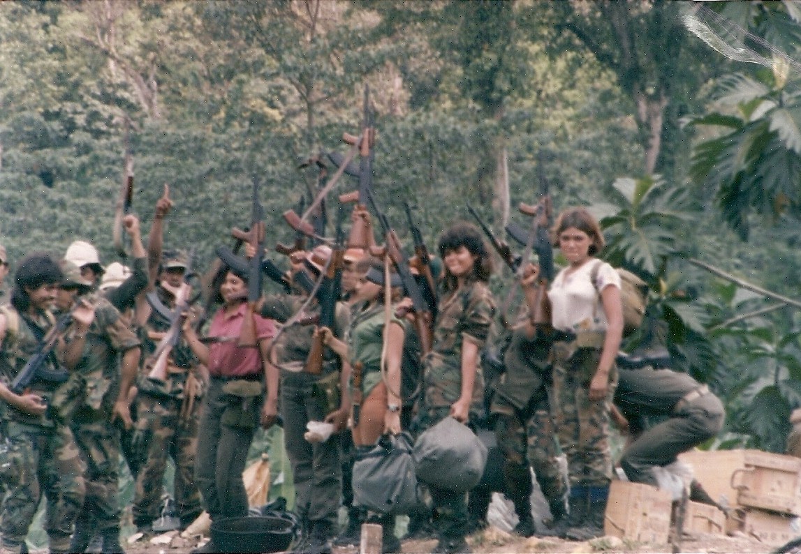 Photo of FDN & ARDE Frente Sur Commandas in the Nueva Guinea zone of Southeast Nicaragua.