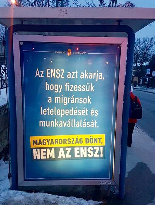 A billboard in Hungary.