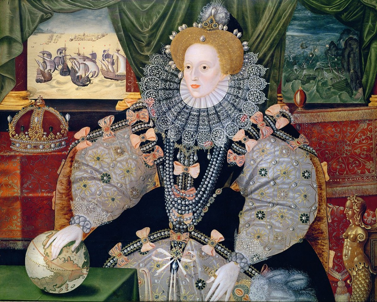 Portrait of Elizabeth I of England.