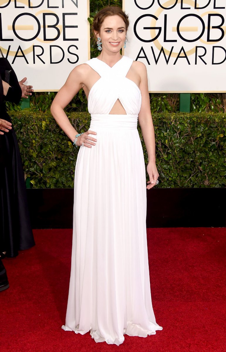 Emily Blunt at the 2015 Golden Globes.
