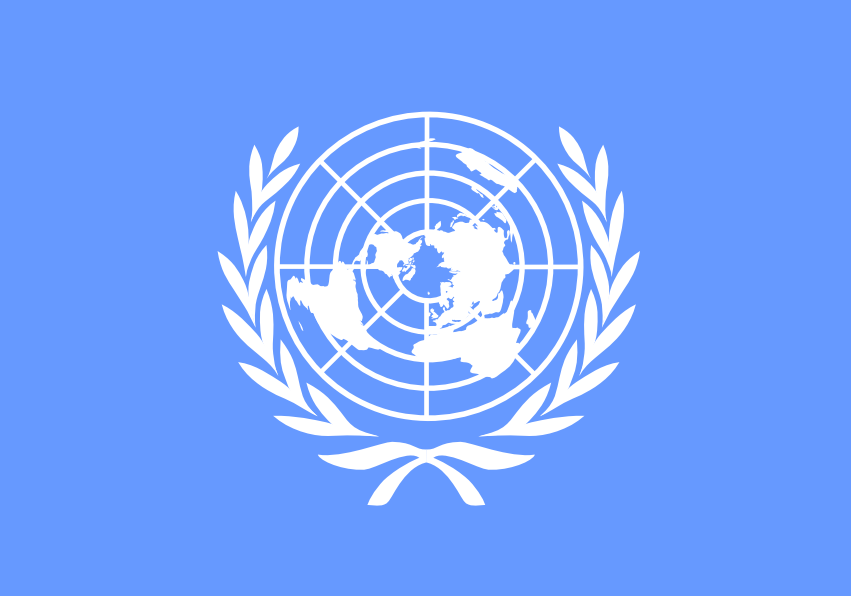 Flag of the United Nations.