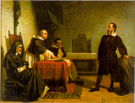 Galileo facing the Roman Inquisition by Cristiano Banti, 1857