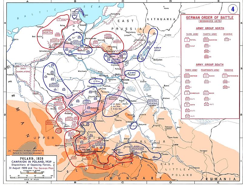This map highlights the German order of battle.