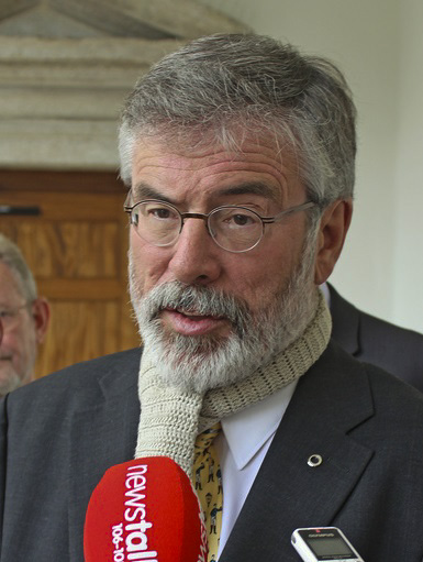 Sinn Fein president Gerry Adams.