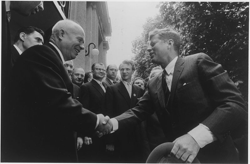 President John F. Kennedy and Chairman Nikita Khrushchev.