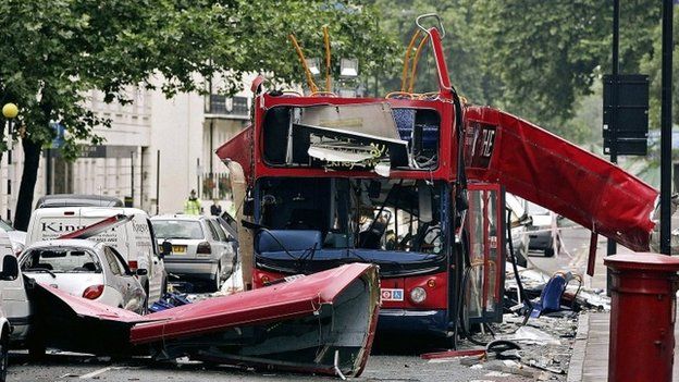 This number 30 bus was one of several targets attacked by terrorists in London.