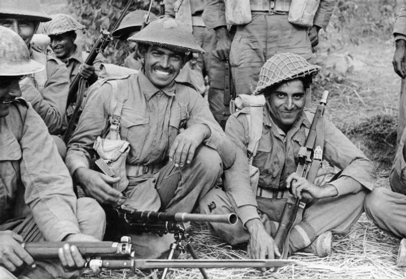 Indian troops in Burma.