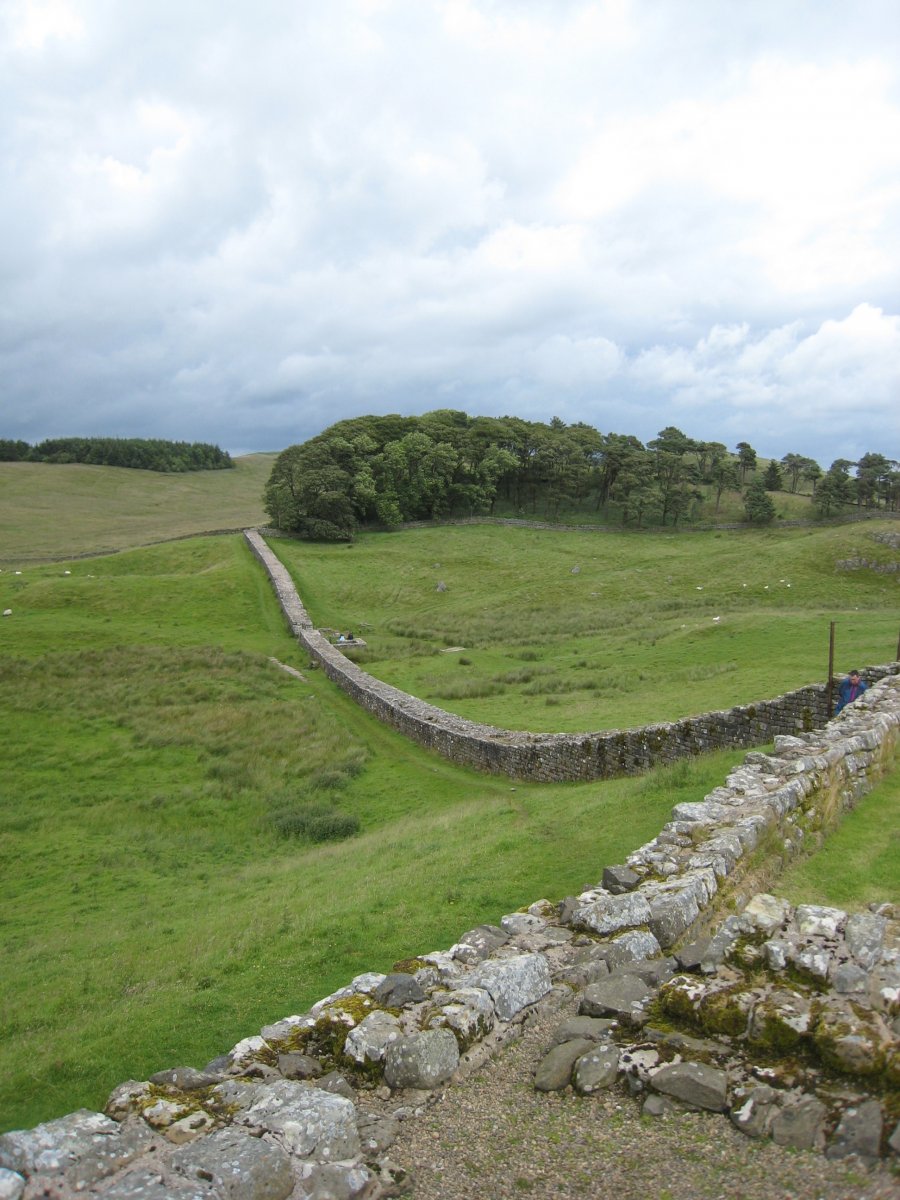 This wall in Northern England was built as a marker of the northern limits of the Roman Empire
