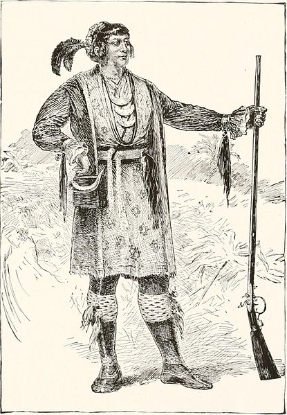 Osceola, the Seminole, with a rifle.