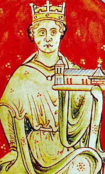 King John (r. 1199-1216) in a thirteenth-century portrait.